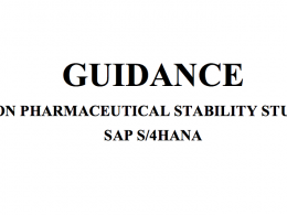 Guidance on Pharmaceutical Stability Study with SAP