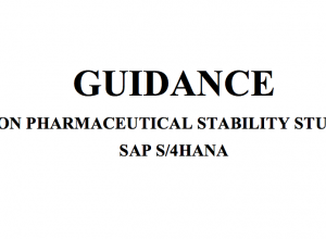 Guidance on Pharmaceutical Stability Study with SAP