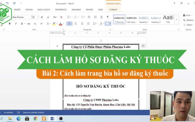 Bai 2 cách làm trang bìa hồ sơ đăng ký thuốc