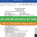 Bài 3A Cách làm Đơn đăng ký thuốc