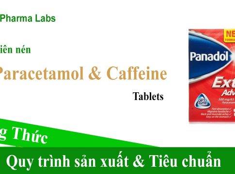 Công thức - QTSX - Tiêu chuẩn Paracetamol và Caffene